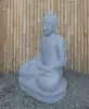  Product image 3 of the product “Seated Buddha made of Riverstone in Bhumisparsha - gesture of touching the earth. 80cm height. ”